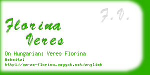 florina veres business card